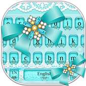 Tema Keyboard Busur Biru on 9Apps