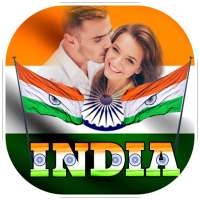 Fancy Indian Flag Letter Name Art,Photo Frames on 9Apps