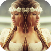 mirror picture - stock photo icon