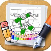 Ninja Turtles Legends Coloring page by fans icon
