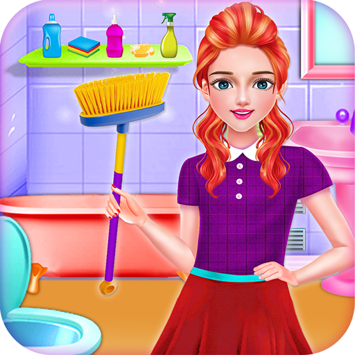 School Girls New Year Home Cleanup- HouseKeeper icon