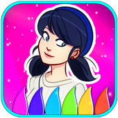 Coloring game for ladybug icon