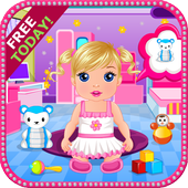 Cô gái trò chơi phòng vệ sinh icon