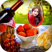 Wine Glass Photo Frames icon