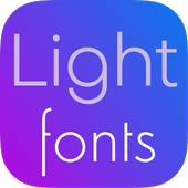 Light fonts for Samsung Galaxy icon