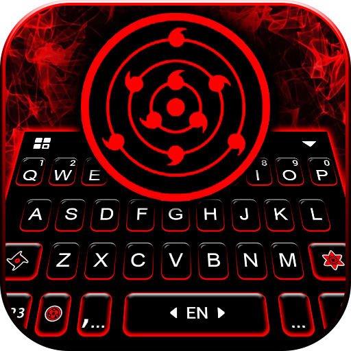 Red Cool Sharingan Keyboard Background icon