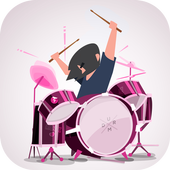 Pink drums - Batterie icon