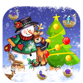 Christmas Snowman Launcher Theme Live Wallpapers icon