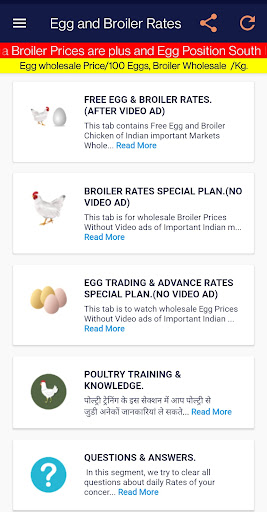 Egg and Broiler Rates. screenshot 1