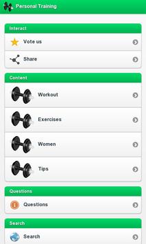Personal Training screenshot 1