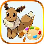 Eevee Evolution Coloring book on 9Apps