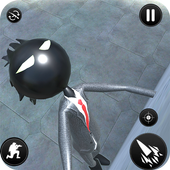 Stickman Real Gangster - Mafia Crime Rope Hero icon