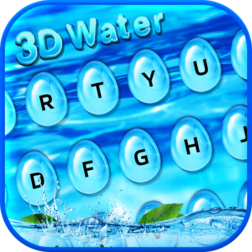 3D Glass Water Keyboard icon