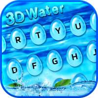 3D Glass Water Keyboard