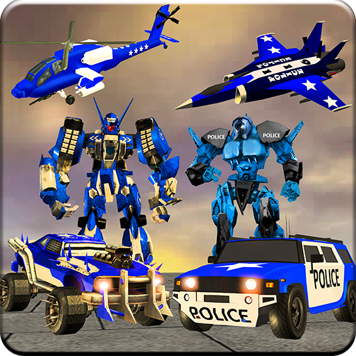 US Police Robot War Multi Robot Transformation icon