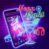 Motyw Neon Night Bar icon