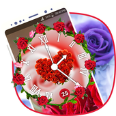 Rose Clock Live Wallpaper 🌹 icon