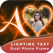 Lighting Text Dual Photo Frame icon