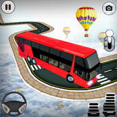 Impossible Bus Driving Sky Tracks - Bus  Games icon