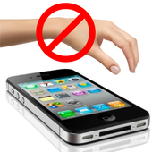 Do not touch my phone icon