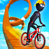 Stickman BMX Stunts icon