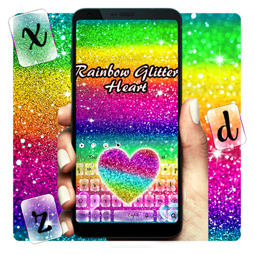 Rainbow Glitter Keyboard icon