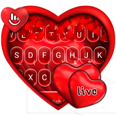 Live Red Romantic Heart Stylish Reading icon