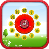 Flower Clock Live Wallpaper icon