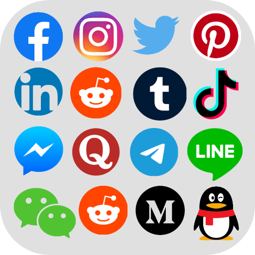 All Social Media in One App icon