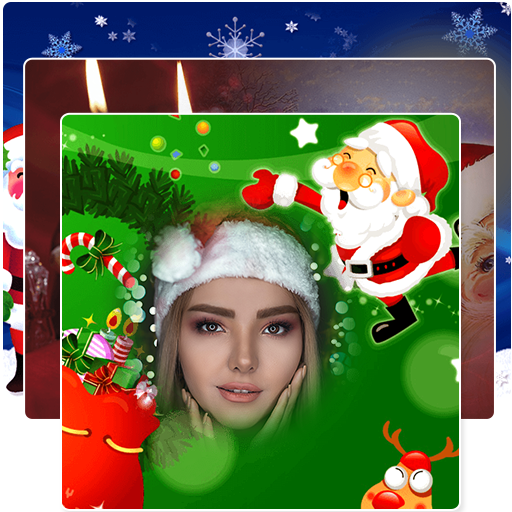 Sanat claus photo frame  - dp maker иконка