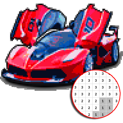 Car Color By Number - Pixel Art icon