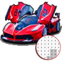 Car Color By Number - Pixel Art