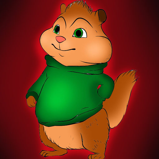 How to draw cartoon squirrel and chipmunk icon