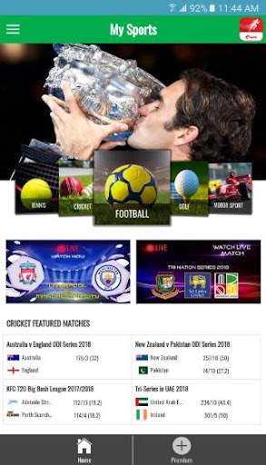 My Sports - Airtel 1 تصوير الشاشة