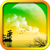 Alien Sunset Live Wallpaper أيقونة