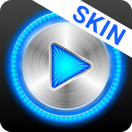 MusiX Hi-Fi Blue Skin for music player icon