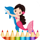 Mermaids Game Coloring icon