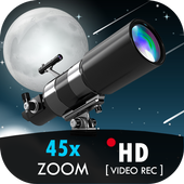 Ultra Zoom Telescope 45x Camera(Photo &amp; Video) أيقونة