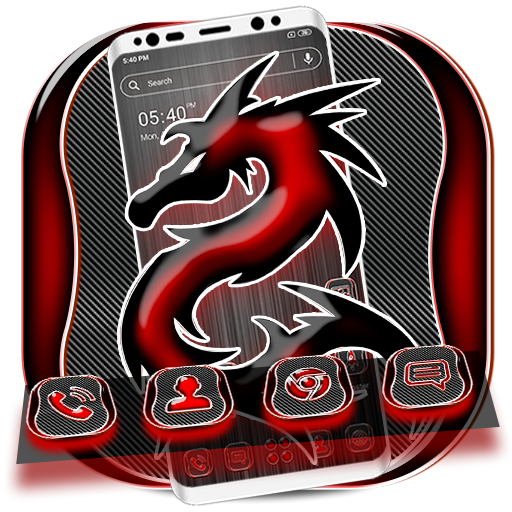 Red Black Dragon LauncherTheme icon