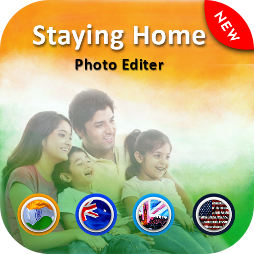 Stay Home Photo editor &amp; Photo Frame icon