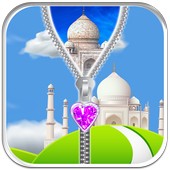 TajMahal Zipper Lock Screen icon