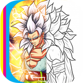 Coloring Super Saiyan icon