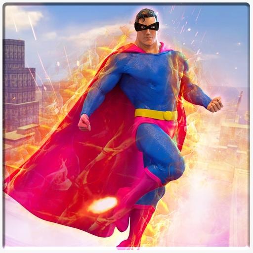 Superhero war rescue mission: free robot war game icon