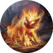 Fiery cat on 9Apps