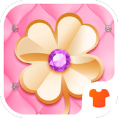 Luxury Theme - Pink Diamond Wallpaper &amp; Icons icon