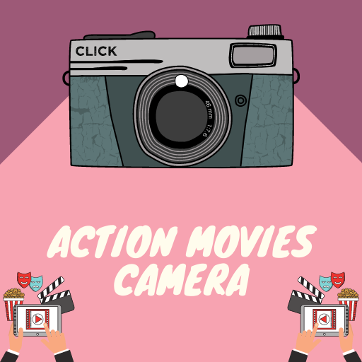 Action movies camera icon