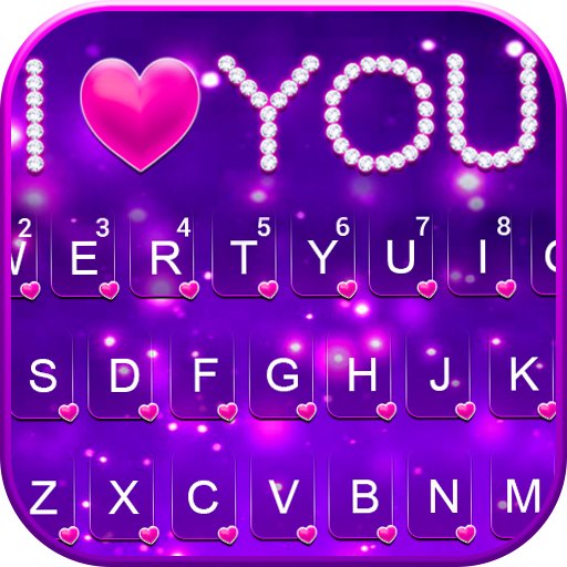 Diamond Purple Love Keyboard B icon