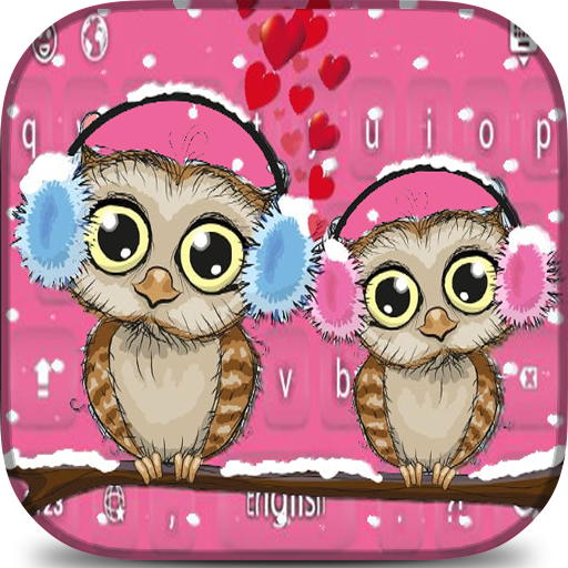 Cute Owl Love keyboard🦉 icon