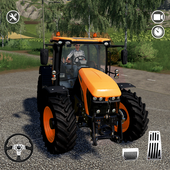 Farm Tractor Driving Sim - tractor cargo transport icon