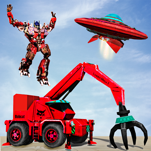 Grand Mechanical Snow Excavator Robot Car Game icon